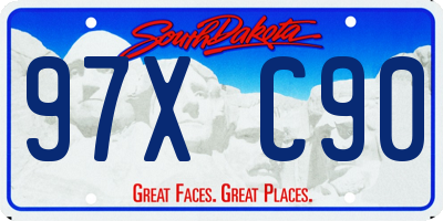 SD license plate 97XC90