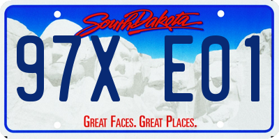 SD license plate 97XE01