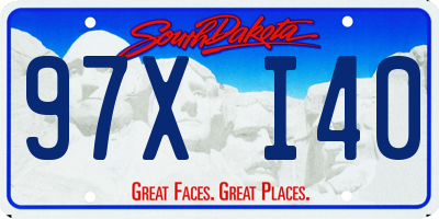 SD license plate 97XI40