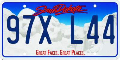 SD license plate 97XL44