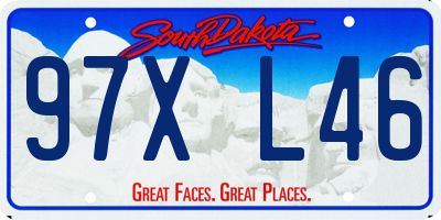 SD license plate 97XL46