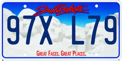 SD license plate 97XL79