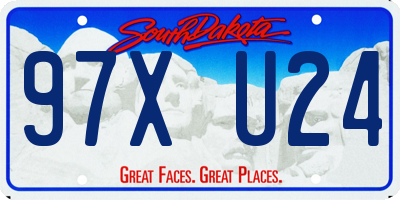 SD license plate 97XU24