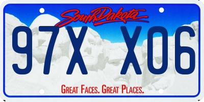 SD license plate 97XX06
