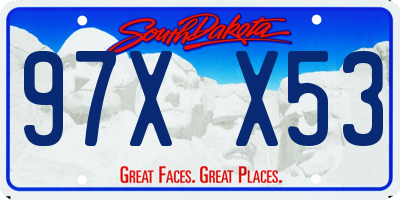 SD license plate 97XX53