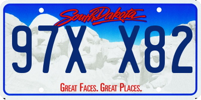 SD license plate 97XX82