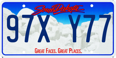 SD license plate 97XY77