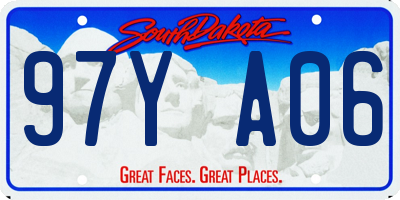 SD license plate 97YA06