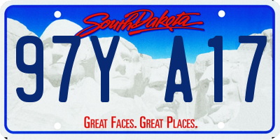 SD license plate 97YA17