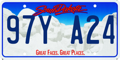 SD license plate 97YA24