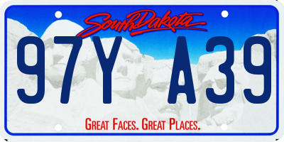 SD license plate 97YA39