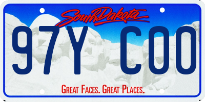 SD license plate 97YC00