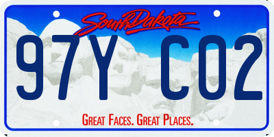 SD license plate 97YC02