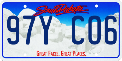 SD license plate 97YC06