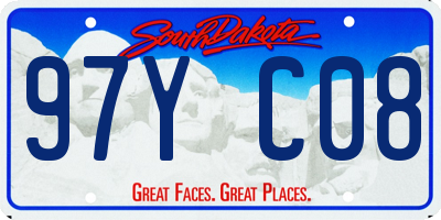 SD license plate 97YC08