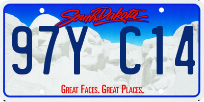 SD license plate 97YC14