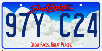 SD license plate 97YC24