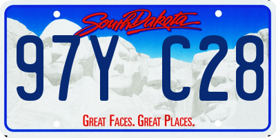 SD license plate 97YC28