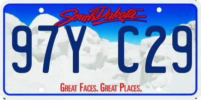 SD license plate 97YC29