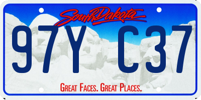 SD license plate 97YC37