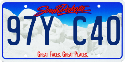 SD license plate 97YC40