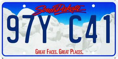 SD license plate 97YC41