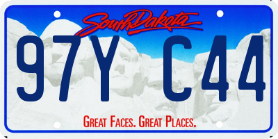 SD license plate 97YC44