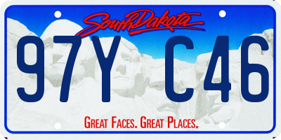 SD license plate 97YC46