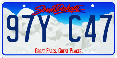 SD license plate 97YC47