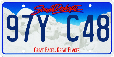 SD license plate 97YC48