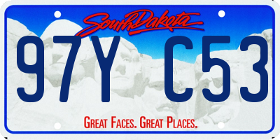 SD license plate 97YC53