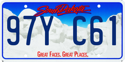 SD license plate 97YC61