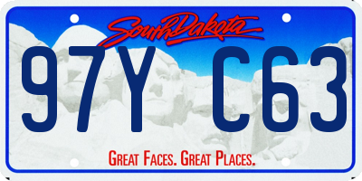 SD license plate 97YC63