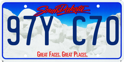SD license plate 97YC70