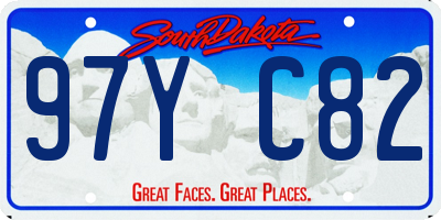 SD license plate 97YC82