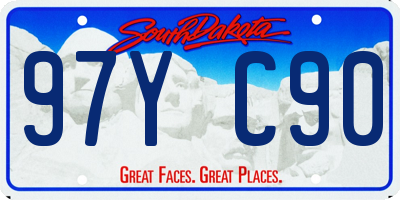 SD license plate 97YC90