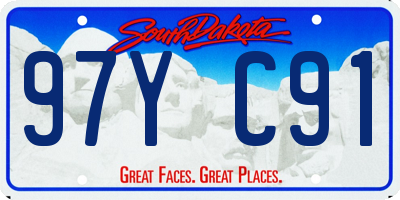 SD license plate 97YC91