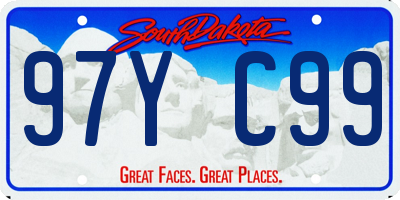 SD license plate 97YC99