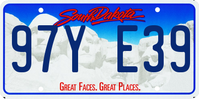 SD license plate 97YE39