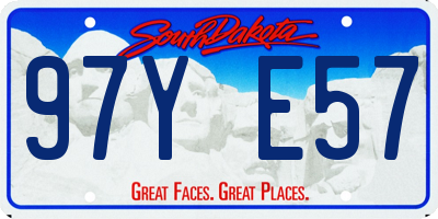 SD license plate 97YE57