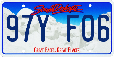 SD license plate 97YF06