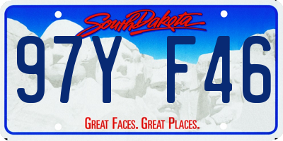 SD license plate 97YF46