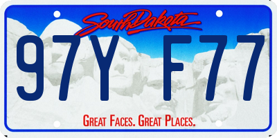 SD license plate 97YF77