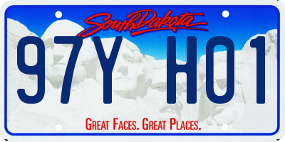 SD license plate 97YH01