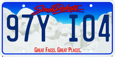 SD license plate 97YI04