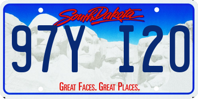 SD license plate 97YI20