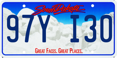 SD license plate 97YI30