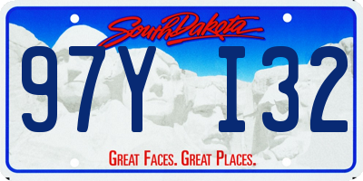 SD license plate 97YI32