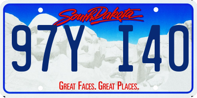 SD license plate 97YI40