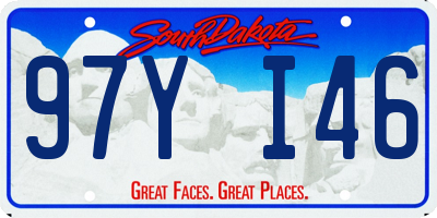 SD license plate 97YI46